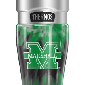 THERMOS Marshall University OFFICIAL Tie-Dye STAINLESS KING Stainless Steel Travel Tumbler, Vacuum insulated & Double Wall, 16oz