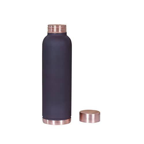 AVA DESIGNZ Copper Water Bottle (950ml) | 100% Pure Copper Bottle | BPA Free & Non Toxic Water Bottle with Anti Oxidant Properties of Copper | Matt Brown