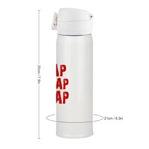 Tap Snap Or Nap Brazilian Jiu Jitsu Stainless Steel Insulated Water Bottle Coffee Mug Tea Cup For Sports Cycling Hiking