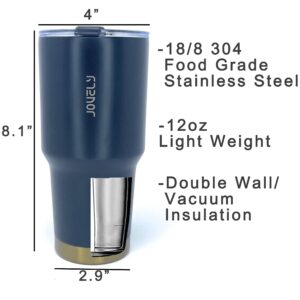 30 Oz Classic Stainless Steel Tumbler with Slider Lid and Reusable Straw, Double Walled Vacuum Insulated Bottle for Hot & Cold Drinks, Sweat Proof, Travel Thermo Mug Cup, Water Metal Canteen (Mint)