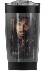 logovision the hobbit kili poster stainless steel tumbler 20 oz coffee travel mug/cup, vacuum insulated & double wall with leakproof sliding lid | great for hot drinks and cold beverages