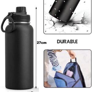 WAASS Sports Water Bottle - 32 Oz,Leak Proof, Vacuum Insulated Stainless Steel, Double Walled Hot & Cold Drink