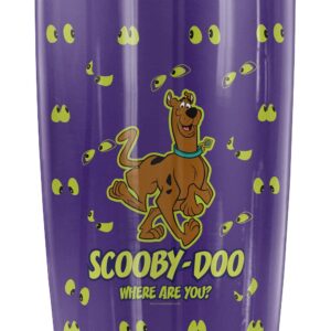 Logovision Scooby-Doo Eyes Upon You Stainless Steel Tumbler 20 oz Coffee Travel Mug/Cup, Vacuum Insulated & Double Wall with Leakproof Sliding Lid | Great for Hot Drinks and Cold Beverages