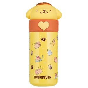 Everyday Delights Sanrio Pom Pom Purin Stainless Steel Insulated Water Bottle 350ml - Yellow