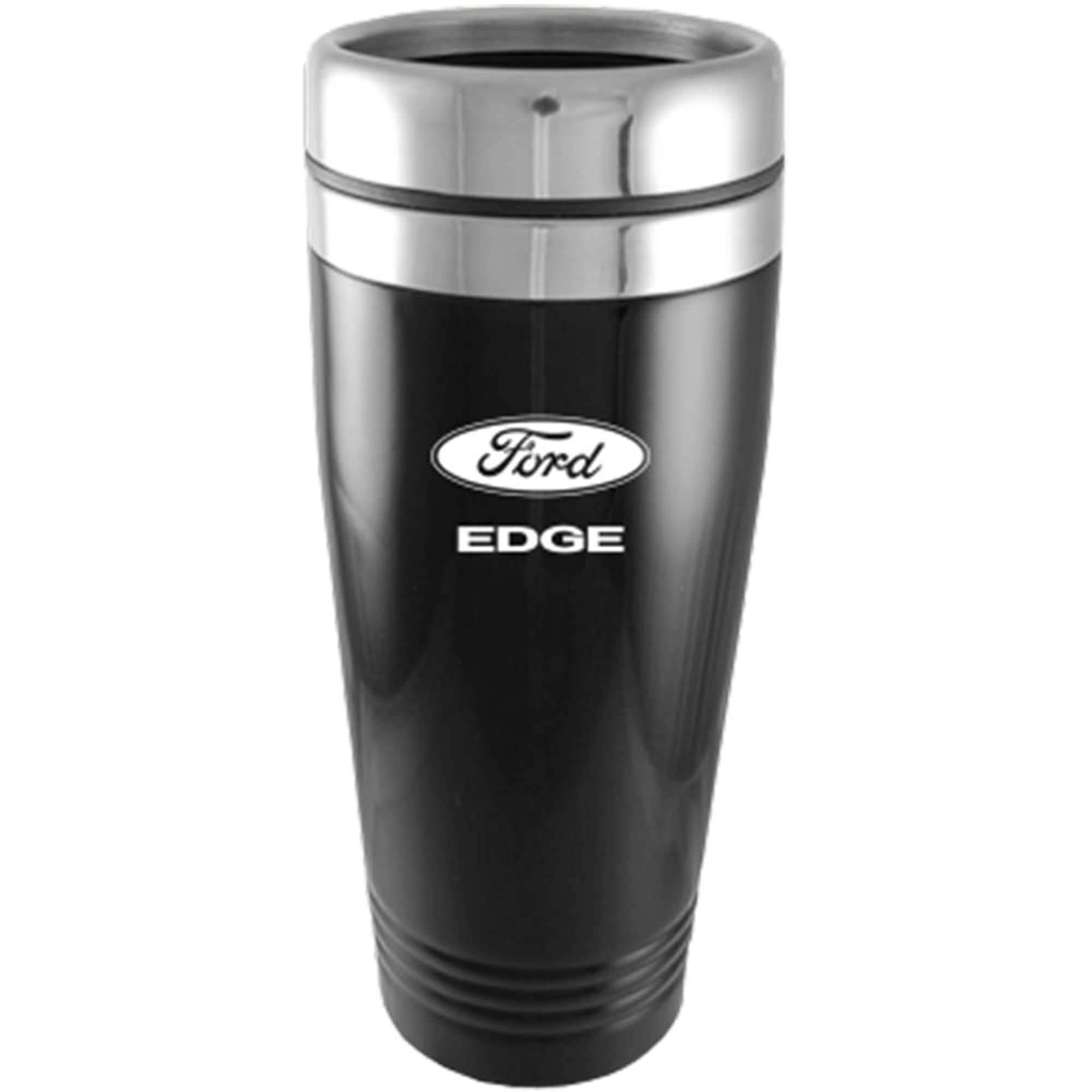 Au-TOMOTIVE GOLD Travel Mug for Ford Edge (Black)