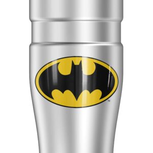 THERMOS Batman Classic Logo, STAINLESS KING Stainless Steel Travel Tumbler, Vacuum insulated & Double Wall, 16oz