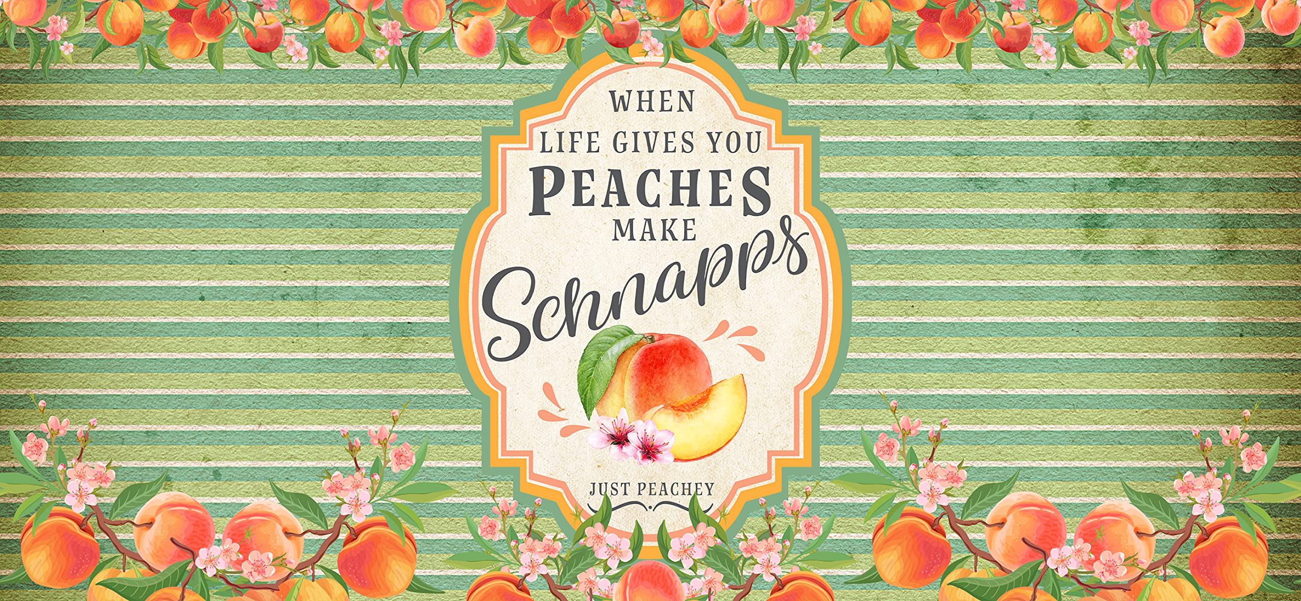 when life gives you peaches make Schnapps glass tumbler gift