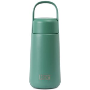 kor melrose 12oz double wall insulated water bottle - keeps beverages hot for 12hrs, cold for 24hrs - stainless steel design - contoured perfect spout for drinking
