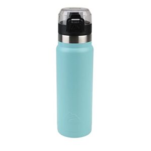 s.s. tumbler double wall vacuum insulated, stainless steel bottle,durable powder coated, cold drink and hot beverage,24oz,teal