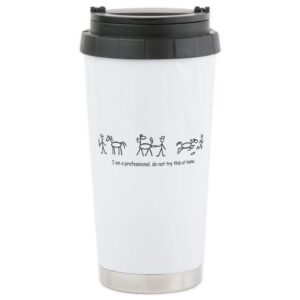 cafepress veterinarian stainless steel travel mug stainless steel travel mug, insulated 20 oz. coffee tumbler