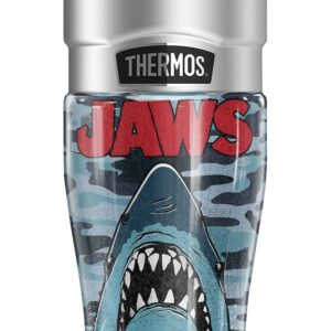 THERMOS Jaws Camo Jaws STAINLESS KING Stainless Steel Travel Tumbler, Vacuum insulated & Double Wall, 16oz