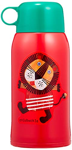 Tiger water bottle 600 ml with direct drinking cup 2 WAY stainless steel bottle with pouch Sahara Colobocle lion MBR - B 06 G - RL Tiger