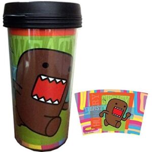domo plastic travel coffee mug" hungry sweaty thirsty" lincense product