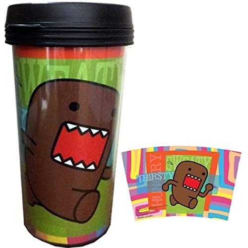 Domo Plastic Travel Coffee Mug" Hungry Sweaty Thirsty" Lincense Product