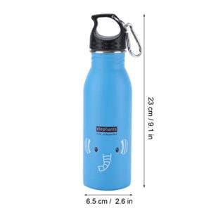 Atyhao Cartoon Water Bottle, Food Grade 500ml Cute Insulated Water Bottle Prevent Leakage Stainless Steel Portable for Climbing for Travel(#1)