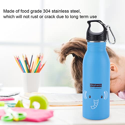 Atyhao Cartoon Water Bottle, Food Grade 500ml Cute Insulated Water Bottle Prevent Leakage Stainless Steel Portable for Climbing for Travel(#1)