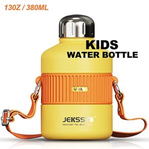 JEKSSTB Stainless Steel Insulated Water Bottle - 13 oz Sports Water Bottle for Kids and Adults - Double Walled Vacuum Sealed Thermal Bottle for Hot and Cold Drinks - Perfect for Outdoor Activities