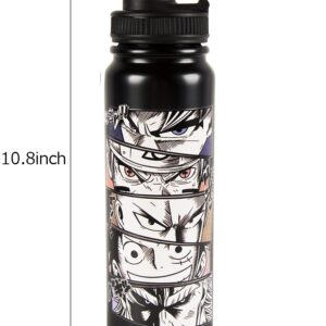 Maxerkeep japanese anime Stainless Steel Water Bottle 28oz 800ml Keeps Liquids Hot or Cold Kid School