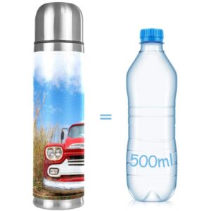 Car Blue Sky Portable Thermos Water Bottles for Work/Home/Travel Cute Water Bottles