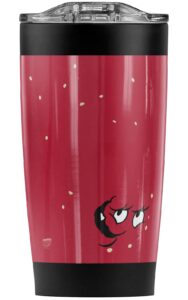 logovision aqua teen hunger force meatwad stainless steel tumbler 20 oz coffee travel mug/cup, vacuum insulated & double wall with leakproof sliding lid | great for hot drinks and cold beverages