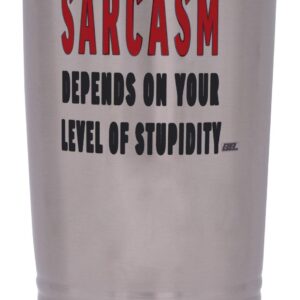 Rogue River Tactical Funny Sarcastic Office Work 20 Oz. Travel Tumbler Mug Cup w/Lid Vacuum Insulated Hot or Cold Level of Sarcasm