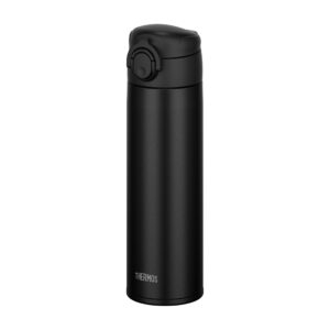 thermos jok-500 bk water bottle, vacuum insulated travel mug, 16.9 fl oz (500 ml), black