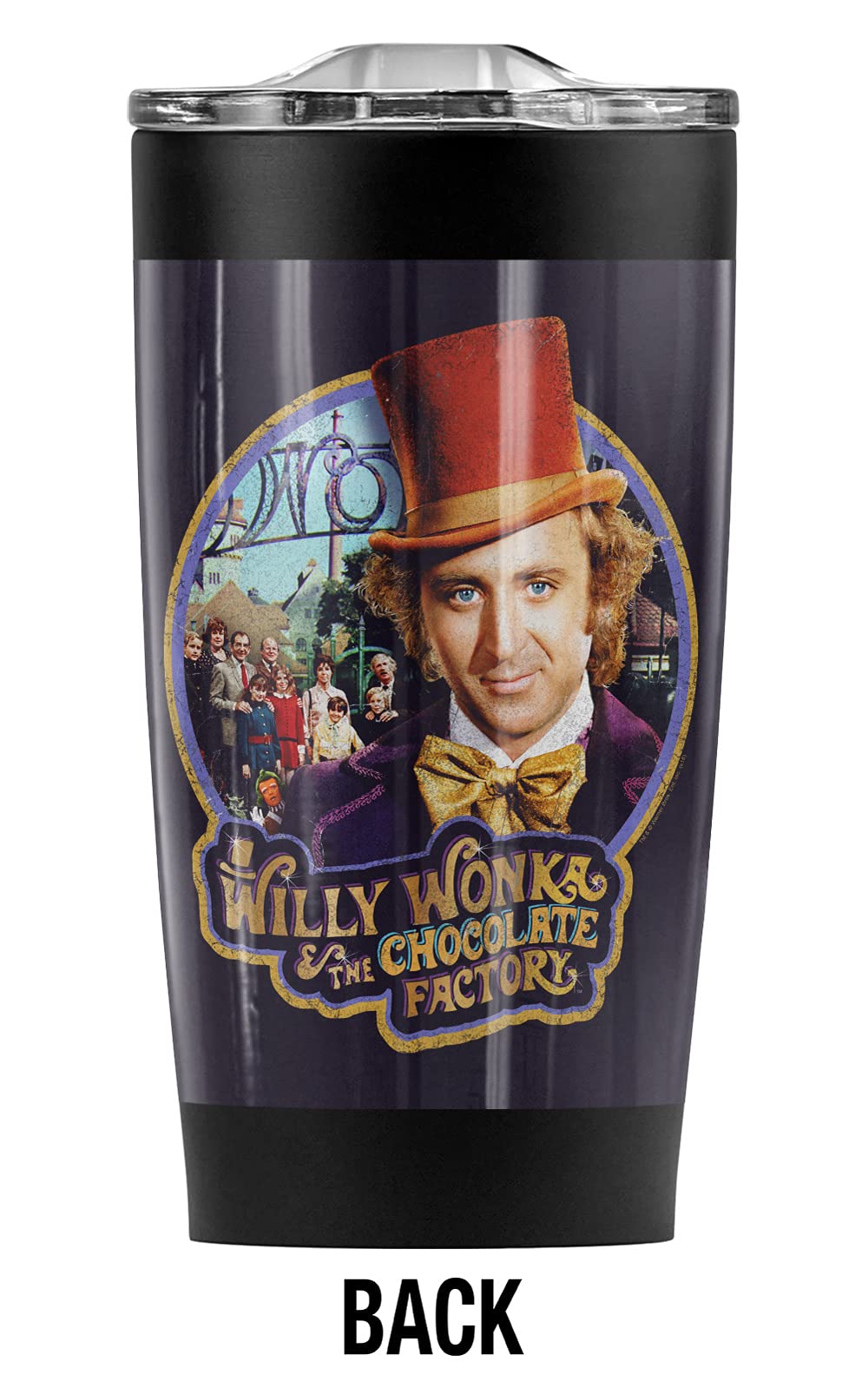 Logovision Willy Wonka Contestants Stainless Steel Tumbler 20 oz Coffee Travel Mug/Cup, Vacuum Insulated & Double Wall with Leakproof Sliding Lid | Great for Hot Drinks and Cold Beverages