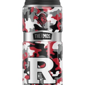 THERMOS Rutgers University OFFICIAL Camo STAINLESS KING Stainless Steel Drink Bottle, Vacuum insulated & Double Wall, 24oz