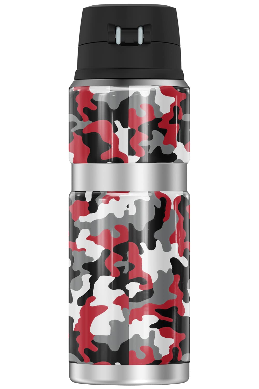 THERMOS Rutgers University OFFICIAL Camo STAINLESS KING Stainless Steel Drink Bottle, Vacuum insulated & Double Wall, 24oz