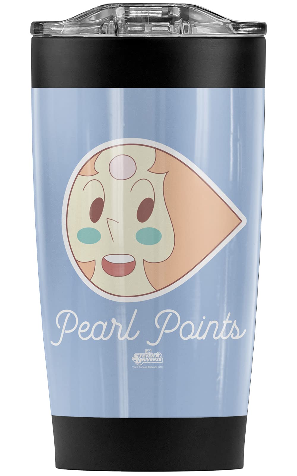 Logovision Steven Universe Pear Points Stainless Steel Tumbler 20 oz Coffee Travel Mug/Cup, Vacuum Insulated & Double Wall with Leakproof Sliding Lid | Great for Hot Drinks and Cold Beverages