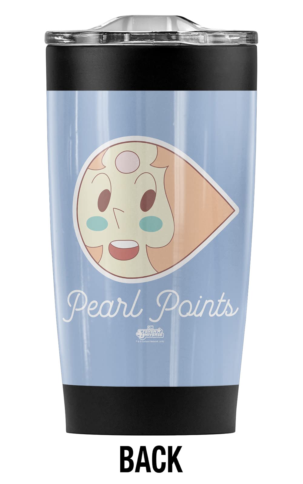 Logovision Steven Universe Pear Points Stainless Steel Tumbler 20 oz Coffee Travel Mug/Cup, Vacuum Insulated & Double Wall with Leakproof Sliding Lid | Great for Hot Drinks and Cold Beverages