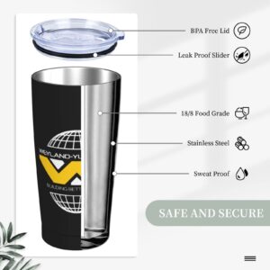 GHBC Weyland Yutani Corp Stainless Steel Mug 20 Oz With Straw And Brush Straight Sippy Cup Travel Mug For Home Office Travel Party