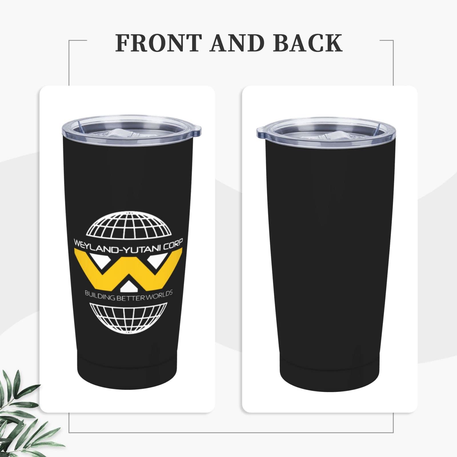 GHBC Weyland Yutani Corp Stainless Steel Mug 20 Oz With Straw And Brush Straight Sippy Cup Travel Mug For Home Office Travel Party