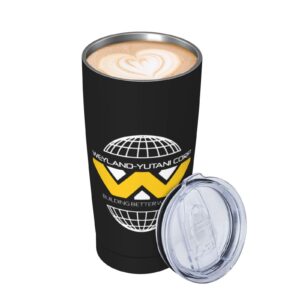 GHBC Weyland Yutani Corp Stainless Steel Mug 20 Oz With Straw And Brush Straight Sippy Cup Travel Mug For Home Office Travel Party