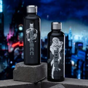 Paladone Batman Metal Water Bottle | Officially Licensed Superhero Merchandise