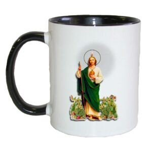gifts by lulee, llc st saint jude inspirational coffee/tea cup mug black