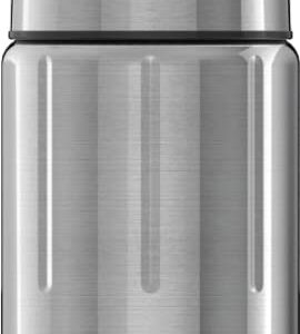 SIGG - Insulated Food Container - Silver Food Jar Brush Selenite - Integrated Cutlery - Hot & Cold, BPA Free - Stainless Steel - 25 Oz