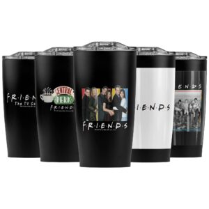 logovision friends it's all about friends stainless steel tumbler 20 oz coffee travel mug/cup, vacuum insulated & double wall with leakproof sliding lid | great for hot drinks and cold beverages