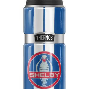 Shelby Cobra OFFICIAL Mustang Vintage Logo THERMOS STAINLESS KING Stainless Steel Drink Bottle, Vacuum insulated & Double Wall, 24oz