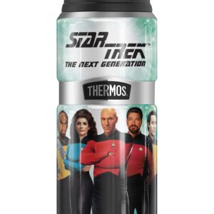 Star Trek Next Generation Crew THERMOS STAINLESS KING Stainless Steel Drink Bottle, Vacuum insulated & Double Wall, 24oz