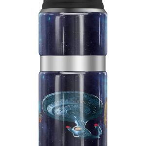 Star Trek Next Generation Crew THERMOS STAINLESS KING Stainless Steel Drink Bottle, Vacuum insulated & Double Wall, 24oz