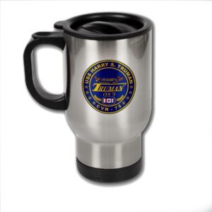 expressitbest stainless steel coffee mug with u.s. navy uss harry s. truman (cvn-75) emblem
