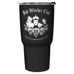 disney bad witch club 27 oz stainless steel insulated travel mug, 27 ounce, multicolored