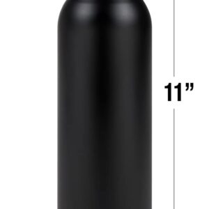 Black Adam OFFICIAL Character Bolt Black 24 oz Insulated Canteen Water Bottle, Leak Resistant, Vacuum Insulated Stainless Steel with Loop Cap