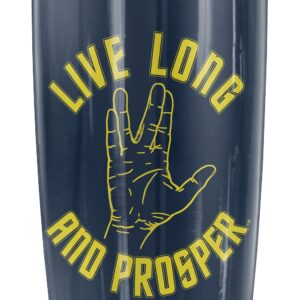 LOGOVISION Star Trek Live Long Hand Stainless Steel Tumbler 20 oz Coffee Travel Mug/Cup, Vacuum Insulated & Double Wall with Leakproof Sliding Lid | Great for Hot Drinks and Cold Beverages