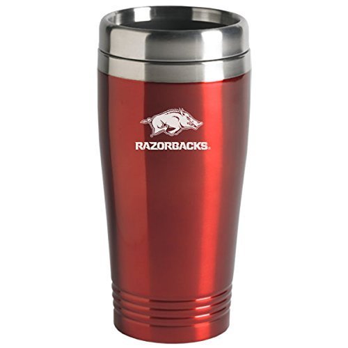 LXG, Inc. University of Arkansas - 16-Ounce Travel Mug Tumbler - Red