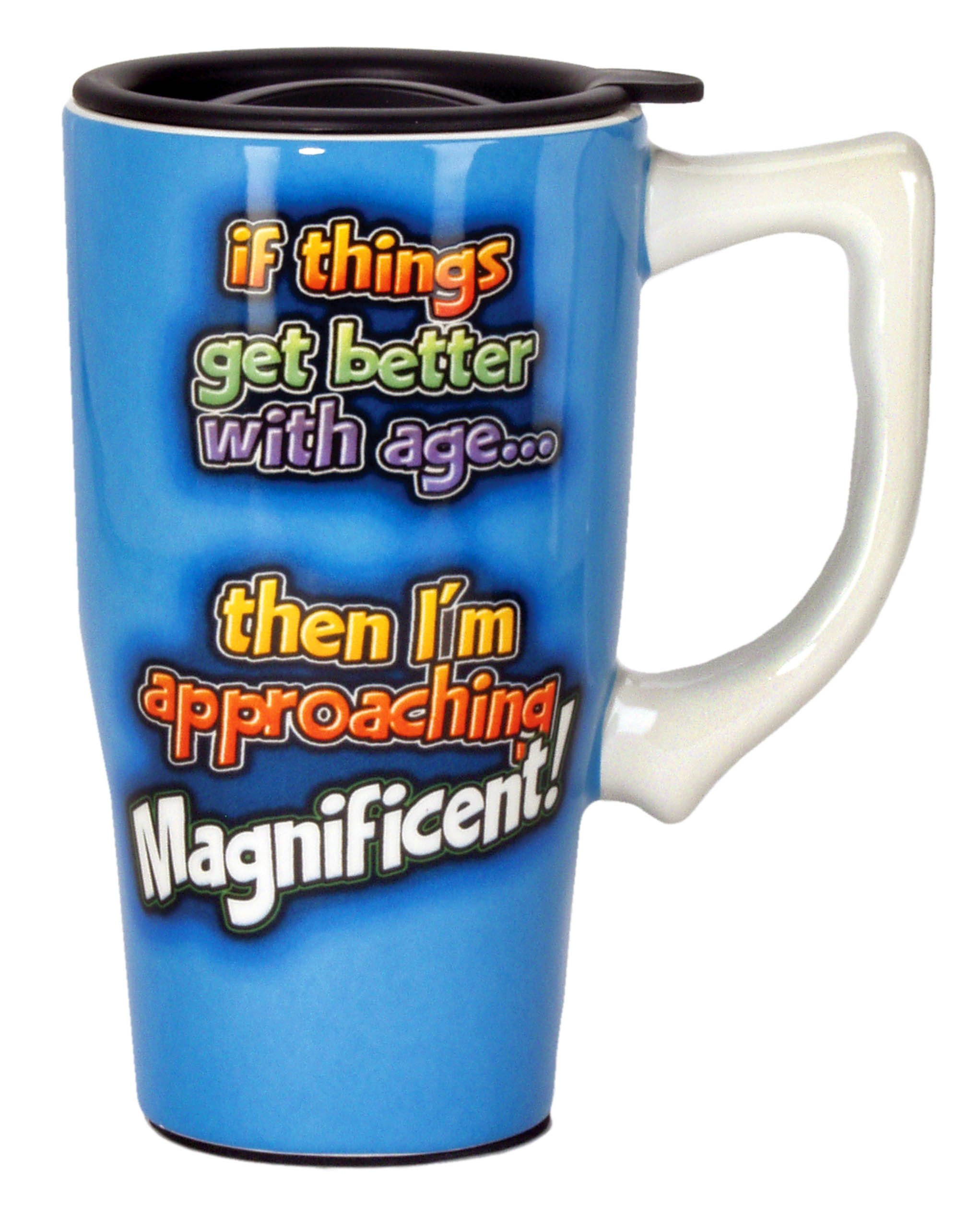 Spoontiques Approaching Magnificent Travel Mug, Blue