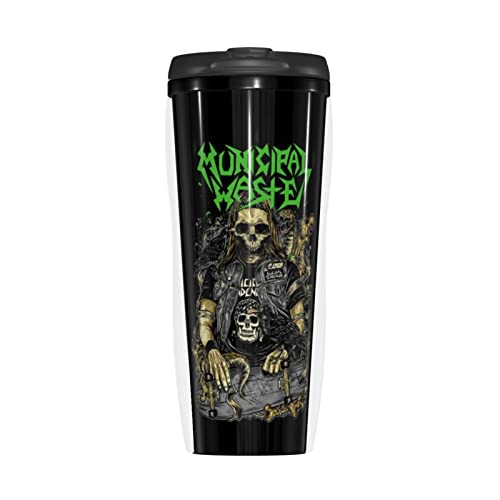 LOREBUTY Municipal Band Waste Coffee Mug With Lids 12oz Insulated Car Mugs Double Wall Vacuum Reusable Travel Coffee Cup For Hot/Ice Drinks Coffee Teas