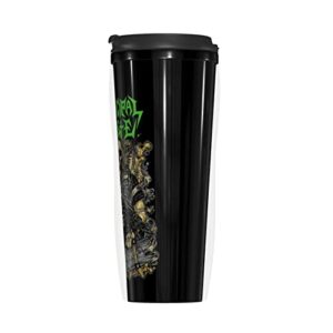 LOREBUTY Municipal Band Waste Coffee Mug With Lids 12oz Insulated Car Mugs Double Wall Vacuum Reusable Travel Coffee Cup For Hot/Ice Drinks Coffee Teas