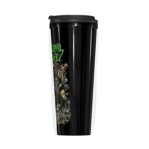 LOREBUTY Municipal Band Waste Coffee Mug With Lids 12oz Insulated Car Mugs Double Wall Vacuum Reusable Travel Coffee Cup For Hot/Ice Drinks Coffee Teas